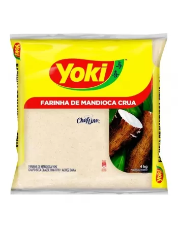 FARINHA DE MANDIOCA YOKI CRUA FD6X4KG