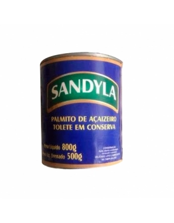 Palmito Inteiro Acai Lata Sandyla Cx12X500Gr