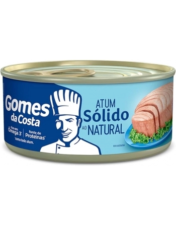 ATUM SOLIDO LATA AO NATURAL GOMES CX24X170GR