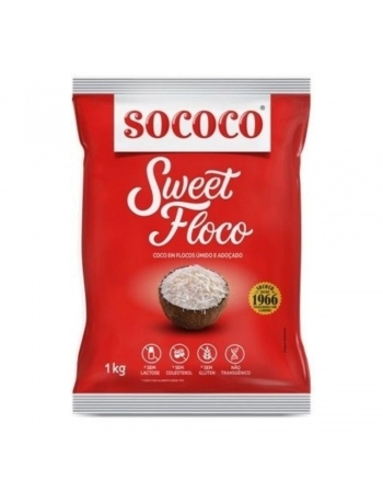 COCO EM FLOCOS PCT SOCOCO 1KG