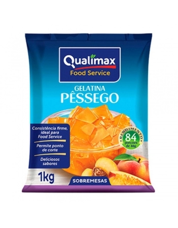 GELATINA DE PESSEGO QUALIMAX CX10X1KG