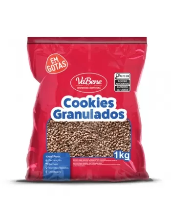 COOKIES EM GOTAS [BISCOITO] SABOR CHOC PCT VABENE CX6X1KG